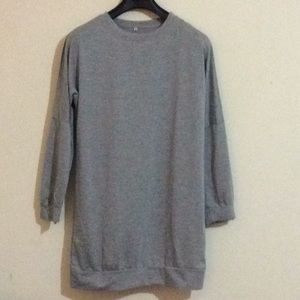 Tunic sweat shirt